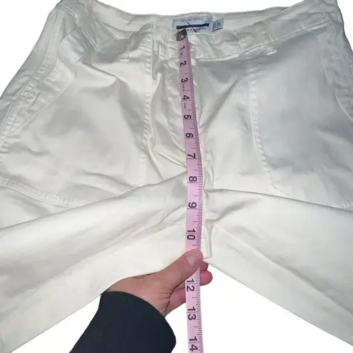 PLY THE WATERS GUIDEBOAT CO. WOMEN LIGHT YELLOW PANTS ANKLE ZIPPER MOTO SIZE 26