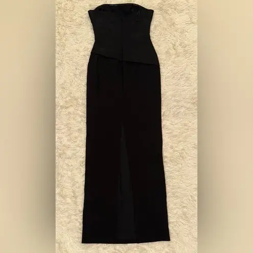 Likely NEW Evie strapless Column Gown in Black sz 12