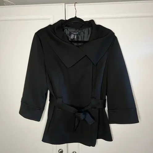 Sandro Black Belted Trench Jacket