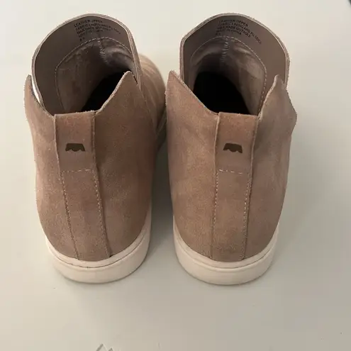 Birdies The Falcon High Top Sneakers Almond Milk Suede 8.5 Tan