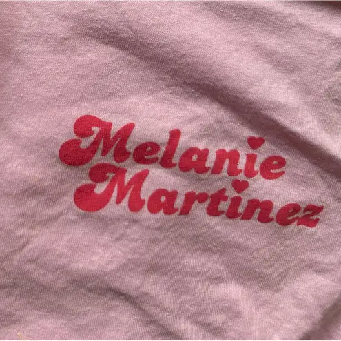 MELANIE MARTINEZ XS PINK HEART AND SONG LYRIC FONT T SHIRT