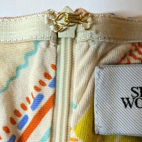 Seven Wonders Dress Fruit Maxi Whimsy Tropical Vacation Resort Beach Women Small Blue Size undefined