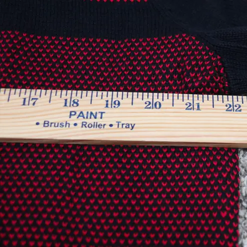 Karen Scott Womens XL Black Red Colorblock Birdseye Turtleneck Sweater NWT - Image 5
