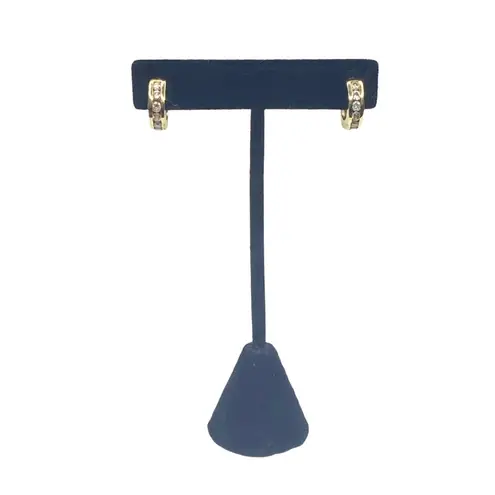 Vintage 90’s: 1 CT Diamond Huggies Earrings ☼ 12 Channel Set Round Stones ☼ 18K