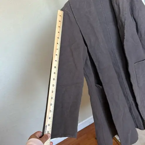 Eileen Fisher  Wool‎ Cashmere blend open coat cardigan size L petite