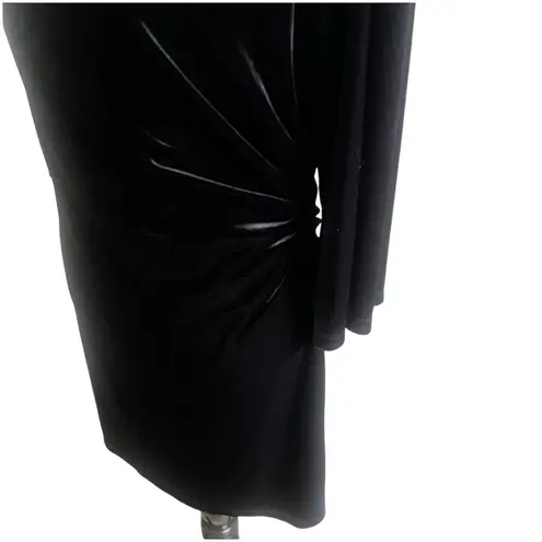 Boston Proper Muse For Velvet Black Ruched Dress Sz 12 Holiday Party Whimsygoth