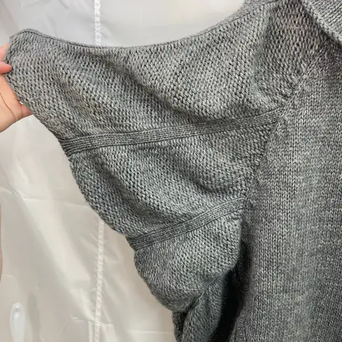 NEW La Seine women's gray cowl neck loose relaxed wool blend knit sweater large