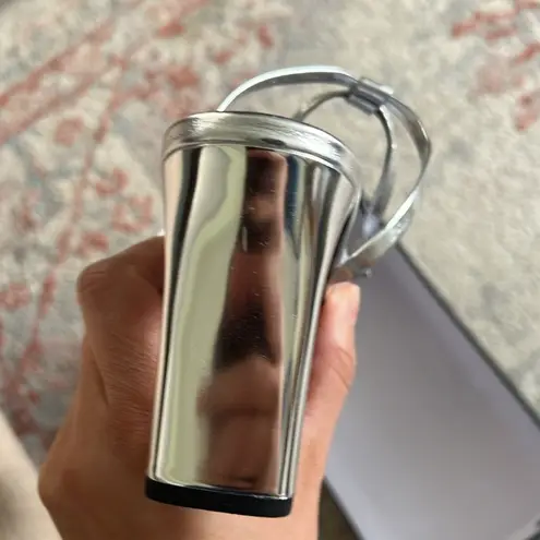 Tony Bianco Corso Sandal Square Toe in Silver Foil 9.5