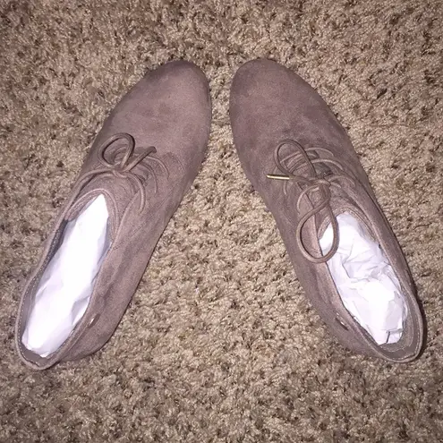 Dr. Scholls Tan Taupe Dr. Scholl’s Wedge Booties - Size 8.5 NWT