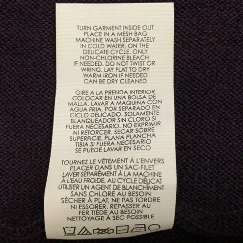 CAbi  Women’s Open Front Drape Criss Cross Back Plum Cardigan - Image 10