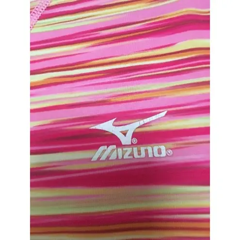 Mizuno Women's Size Unknown Active Pink Striped Shirt CLUB SOUTH VOLLEYBALL 6
