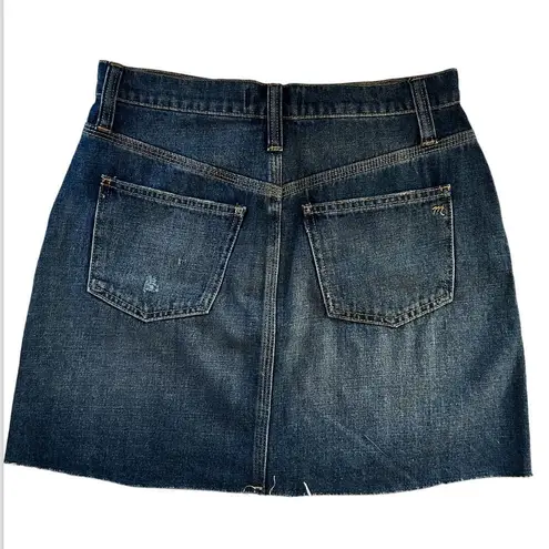 Madewell  Raw Hem Jeans Mini Skirt Size 27