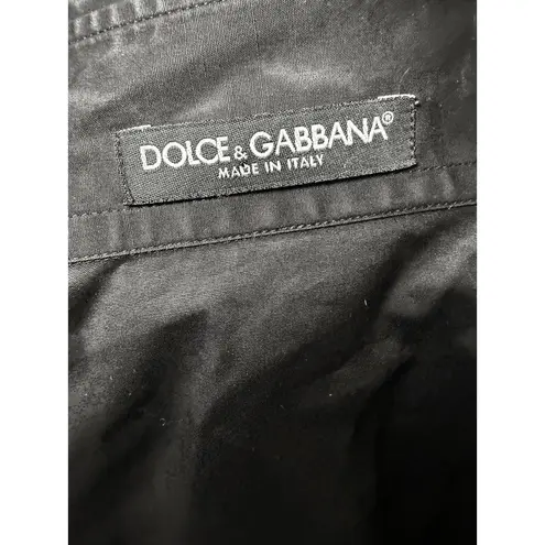 Dolce & Gabbana Black Button-Up Blouse, IT Size 40 (US 4/6)
