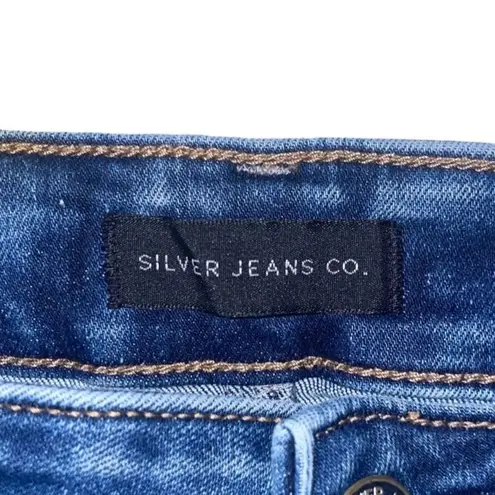 Silver Jeans  distressed/destructed Suki Boyfriend size 33