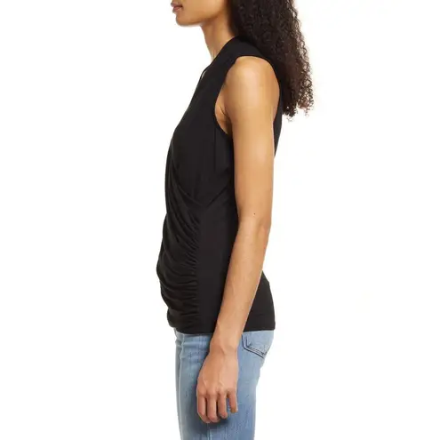 Loveappella Cross Drape Sleeveless Top Size medium (b31.1)