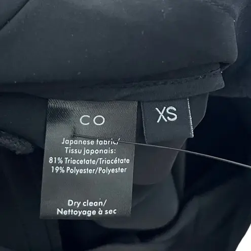 Co Essentials Black Cigarette Trousers Cropped Pants Japanese Fabric Womens XS