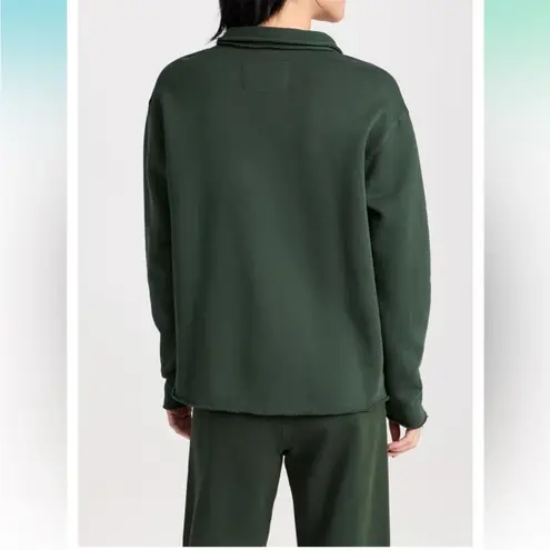 Frank & Eileen • patrick popover henley sweatshirt in evergreen sz L Green Size L
