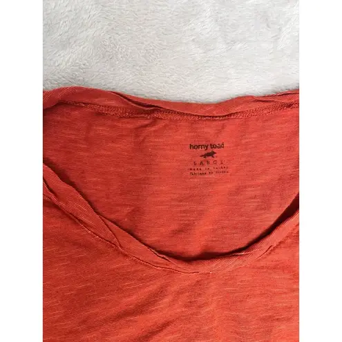 Horny Toad  Womens Raglan Tee Size Large Long Sleeve Outdoor Hiking Camping