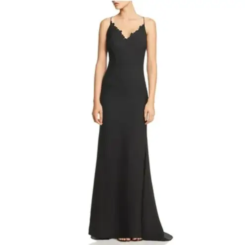 Jarlo Backless Lace and Crepe Long A