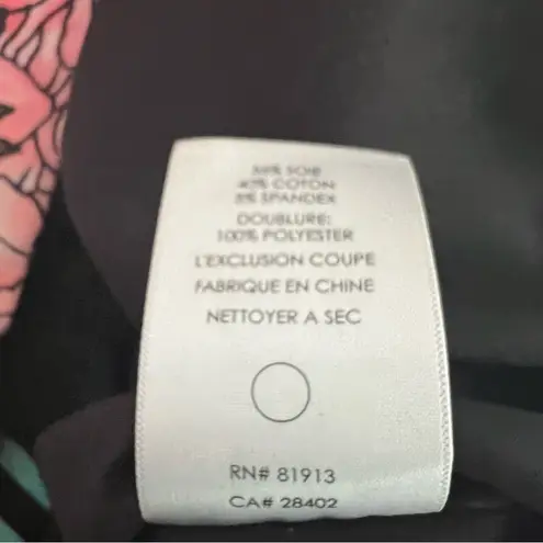 Tracy Reese Silk Blend Pencil Skirt Colorful Pink & Blue Stretch Sz 8 Dopamine