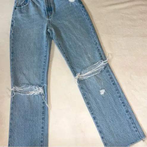 ROLLA’s Light Wash Original High Rise Straight Jeans size 25 Blue