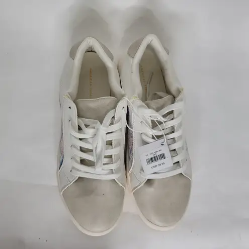 American Eagle  Outfitters Womens 8 White & Plaid Sneaker Shoes