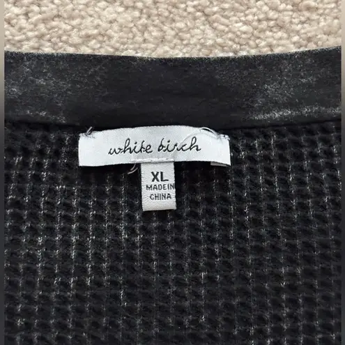 White Birch Oversized Thermal Henley