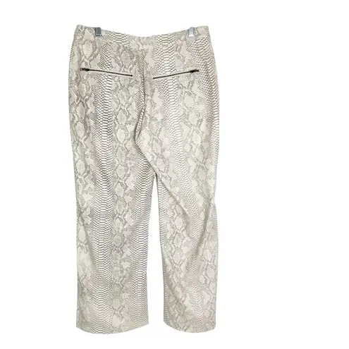 Naked Wardrobe New Snake V Waist Pant Faux Leather Size L