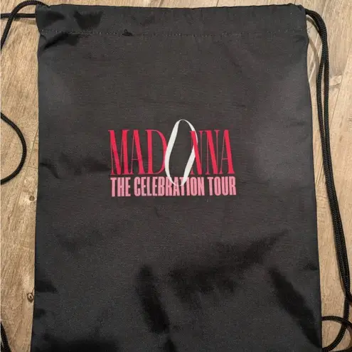 MADONNA CELEBRATION TOUR VIP DRAWSTRING BAG 2024 Black