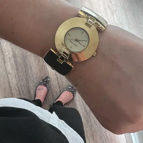 Nine West  Chunky Gold Tone Watch stainless steel vintage inspired