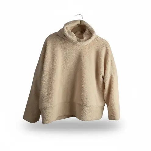 Tuckernuck Tan Teddy Fleece Rollins Pullover Medium Long Sleeve Oversize Pile