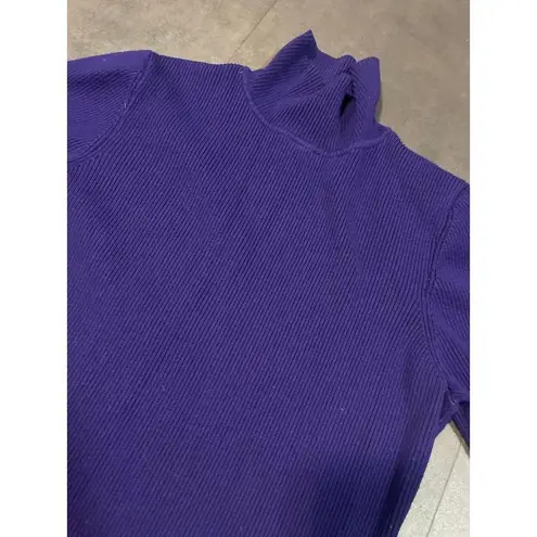 Elegant Purple Ribbed 2 bundle sweater by International Concepts | Size L B