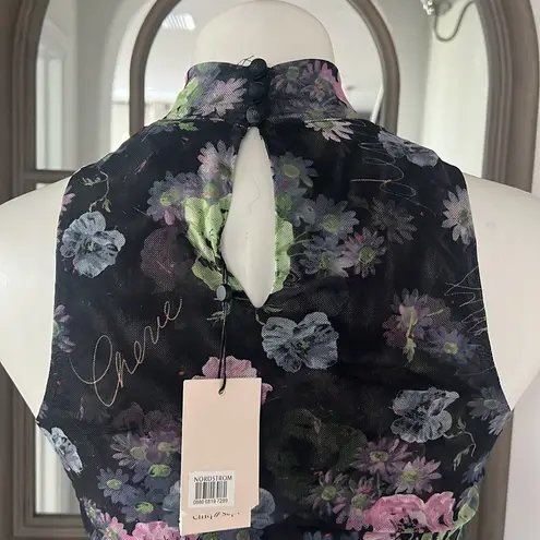 Cinq à Sept  Midnight Bloom Floral Print Sleeveless Shirt, Size XS New w/Tag $195