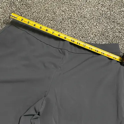 Dennis Basso New Gray High Waisted Business Casual Pants With Pockets L