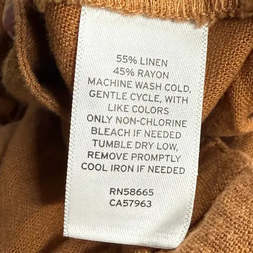 Abound  Linen Blend‎ Shorts High Waist Button Front Casual 2X thumbnail 3