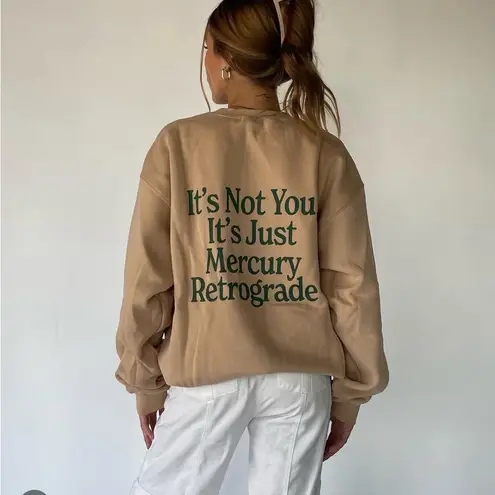 RARE Mayfair Group πͺ Mercury in Retrograde Sweatshirt Tan