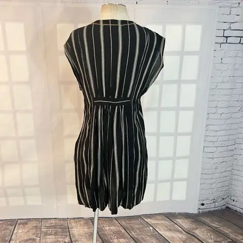 Robin Piccone Nordstrom’s Claire striped tassel ties coverup dress size small
