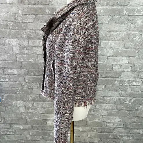 Cupcakes & Cashmere Canter Tweed Moto Jacket Pink