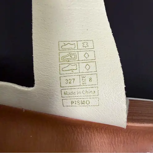 Project Cloud Birch Cream Suede Leather Pismo Slip On Platform Strap Sandals 8