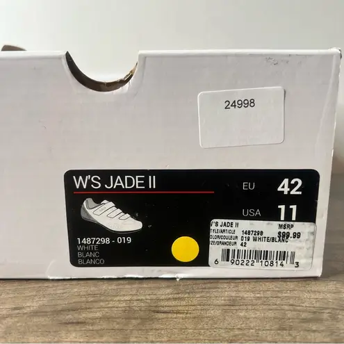 Garneau W'S Jade II Women's Cycling Shoe White Pink Size 11 aka 42 SKU#24998