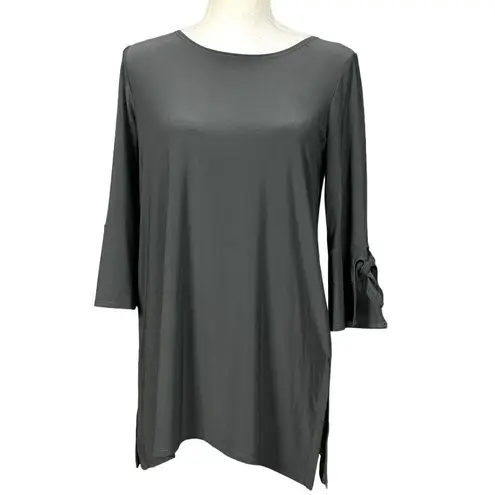 Clara Sun Woo Tunic Size XS Gray 3/4 Sleeves Neutral Corpcore Office Minimalist