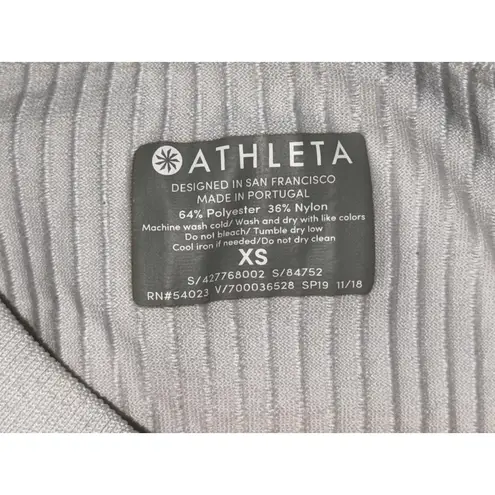 Athleta Renew Seamless Muscle Tank White Ribbed Sleeveless Tank Top Tops Size XS