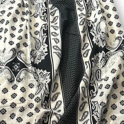 Bandeau Patterned Maxi Dress Black