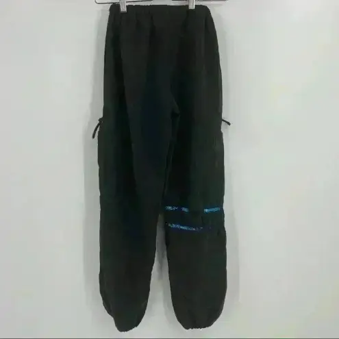 Revolution Women's Dancewear Black Peacock Pockets‎ Pants Size LC Size L