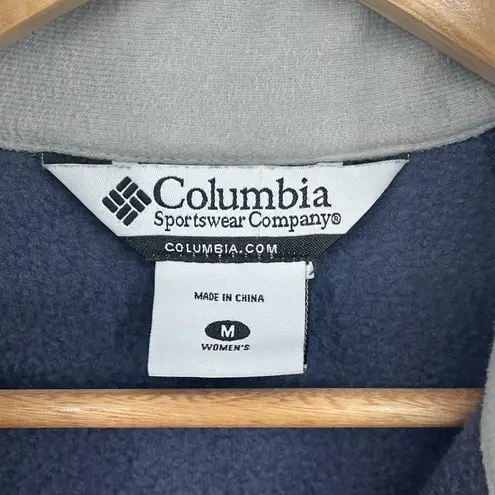 Columbia  Navy Blue Full Zip Fleece Vest Size Medium