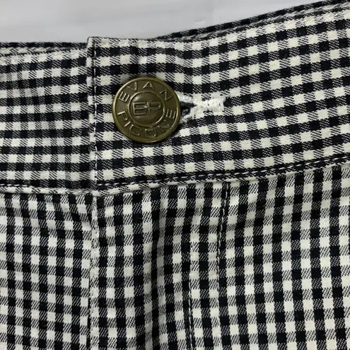 Evan Picone Gingham Stretch Black And White Pants Size 10