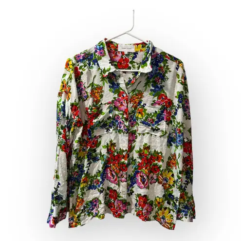 Dear John Arianna Rosey Posey Blouse Size Small