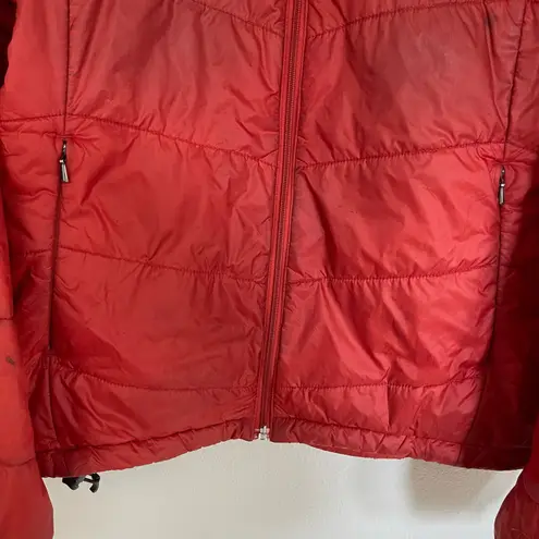Ibex Wool Aire Red Orange Merino Wool Loft Puffer Jacket