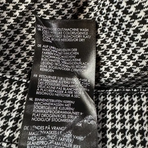 Liverpool SZ 4/27 Skinny Leg Pants Houndstooth Stretch Mid-Rise Zip-Fly Pockets