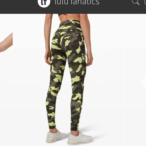 Lululemon  Swift Speed With Pockets HR 28” Heritage Camo Crispin Green Size 4